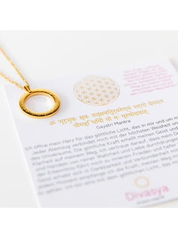Divasya Vergoldete Halskette Gayatri Mantra - (L)45cm