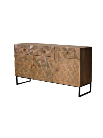 Giner y Colomer Sideboard aus Mangoholz und Bronze in Brown