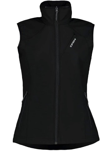 Icepeak Weste Brush SOFTSHELL Vest in Schwarz