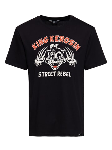 King Kerosin King Kerosin Print T-Shirt Street Rebel in schwarz