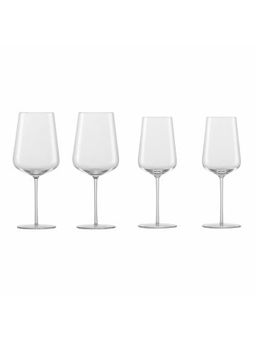 Zwiesel Glas 4er Set Chardonnay und Bordeaux Weingläser Vervino transparent in transparent
