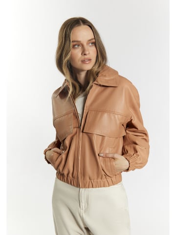 DreiMaster Damen Lederblouson in Kamel