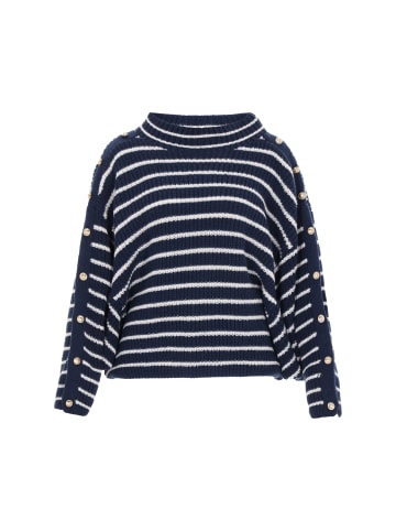 DreiMaster Maritim Women Sweater in navy offwhite