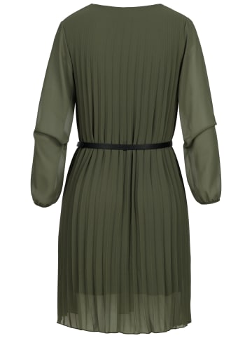Cloud5ive Cloud5ive Cloud 5ive Pleated Dress with belt in military green