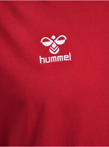 Hummel T-Shirt Rundhalsausschnitt gesticktes Logo Regular fit in Rot