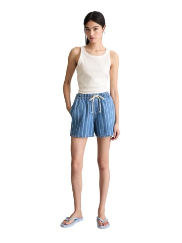 Marc O'Polo DENIM Gestreifte Shorts relaxed in Medium Blue