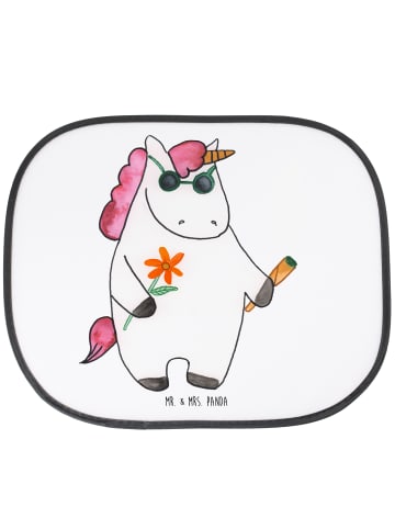 Mr. & Mrs. Panda Auto Sonnenblende Einhorn Woodstock ohne Spruch in Weiß