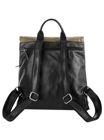 Cluty City-Rucksack echt Leder in beige