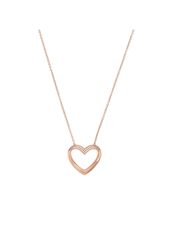 Amor Kette mit Anhänger Silber 925, rosévergoldet in Roségold