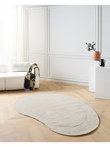 Beliani Kurzflor MASSO in Beige - (W) 160 x (L) 230 cm