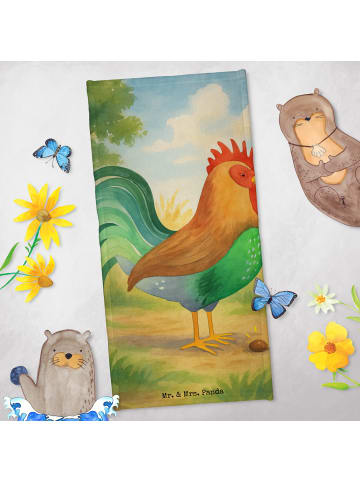 Mr. & Mrs. Panda Strandtuch Hahn Korn Design ohne Spruch in Vintage