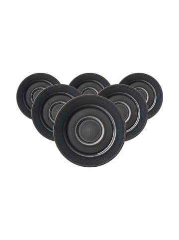Ritzenhoff & Breker 6er Set Kaffeeuntertassen Toledo ø 15,5 cm in grau
