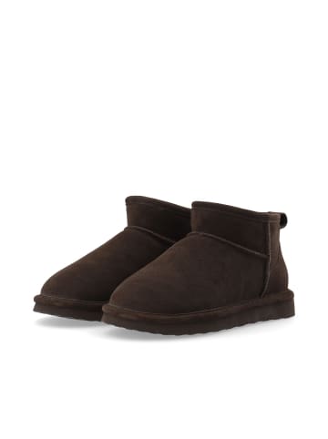 Bianco Wildlederstiefelette in DarkBrown