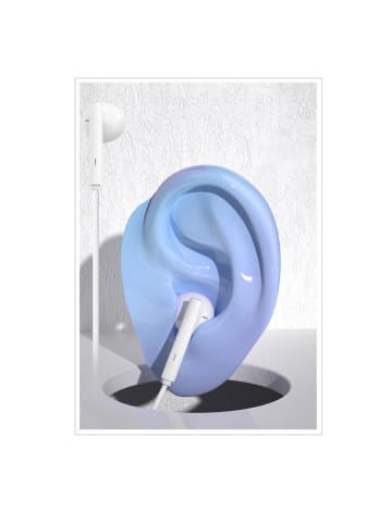 COFI 1453 kabelgebundene Kopfhörer 1,2 m Weiß in Weiß
