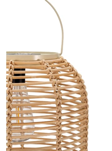 Pauleen Sunshine Nature Solarlaterne Beige Rattan/Metall/Kunststoff