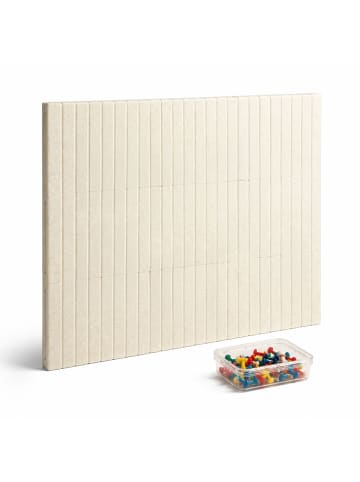 9-tlg. Filzpinnwand-Set in Beige - 30x40 cm