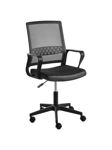 Beliani Bürostuhl EASE in Schwarz - (W) 54 x (H) 94 x (L) 54 cm