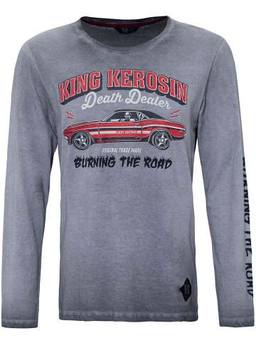 King Kerosin Longsleeve in Grau