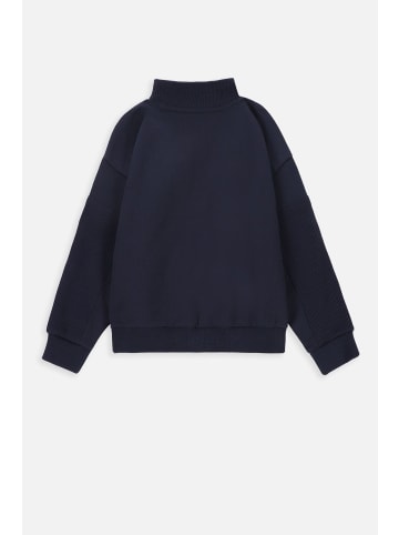 Coccodrillo Sweatshirt mit Reißverschluss in dunkelblau