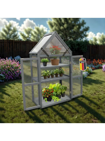 Coemo Gewächshaus Jan für Balkon in Grau
