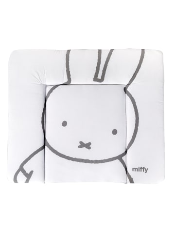 roba Wickelauflage 'miffy®' - Hasenmotiv - Weiß / Grau