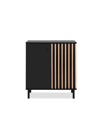 CALICOSY Sideboard MONZA in Schwarz - (W) 80 x (H) 90 x (L) 40 cm