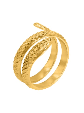 Steel_Art Ring mit Schlange Damen Ruson goldfarben in Goldfarben