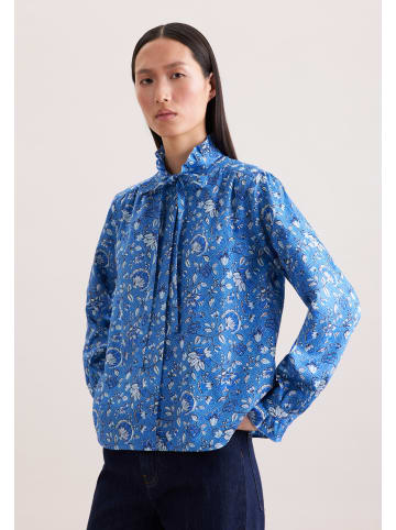 Seidensticker Ausgestellte Bluse Regular in Mittelblau