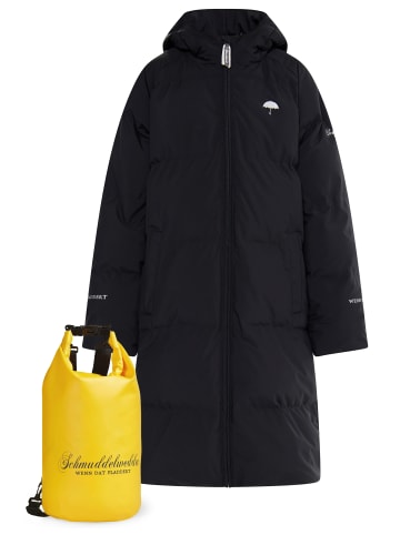 Schmuddelwedda Mädels Mantel + Tagesrucksack - Set in Schwarz