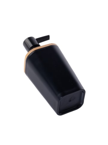 5five Simply Smart Seifenspender mit Pumpe in Schwarz, 7,5 x 17,5 x 7,3 cm