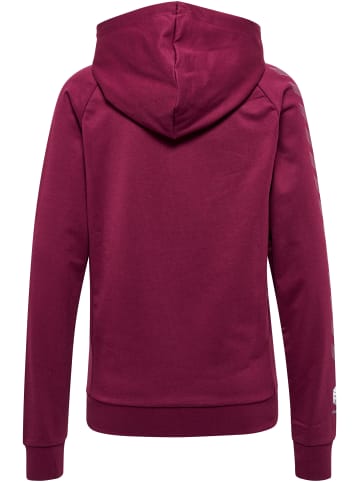 Hummel Hoodie Hmlmove Grid Cot. Zip Hoodie Woman in GRAPE WINE