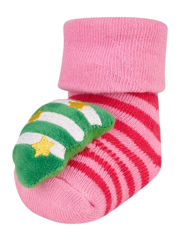 Sterntaler Baby Rasselsocken Tannenbaum in geranie