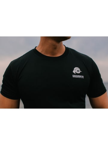 GUGGEN MOUNTAIN Funktionsshirt Sport T-Shirt in Schwarz