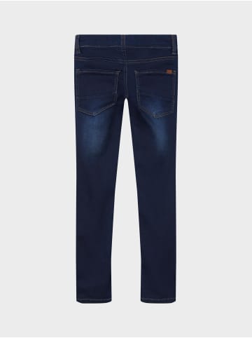 name it Jeans slim fit in dark blue denim