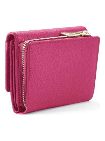 Lazarotti Bologna Leather Geldbörse Leder 14 cm in hot pink