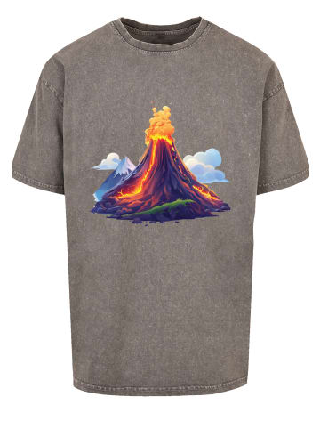 F4NT4STIC Oversize T-Shirt Vulkanausbruch in Asphalt