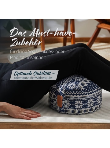 DoYourFitness Yoga-Kissen Vishnu gefüllt Buchweizen rund Style 1 Bunt