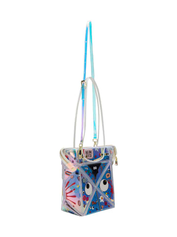 myMo Women Handbag in Silver Multicolor