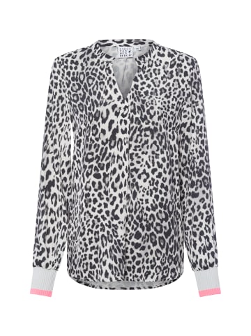 EMILY VAN DEN BERGH  Tunikabluse in schwarz hellgrau - 0002