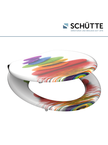 Franz Joseph Schütte MDF WC-Sitz COLORFUL STONES, mit Absenkautomatik