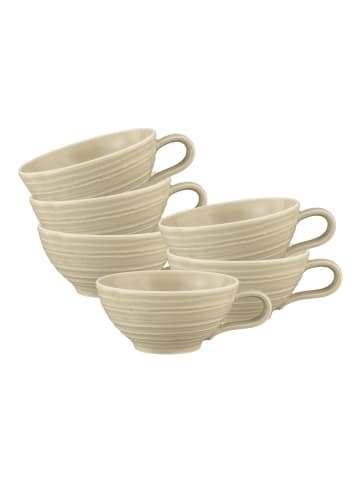 Seltmann Weiden 6er Set Teetassen Terra 140 ml in Erdbraun
