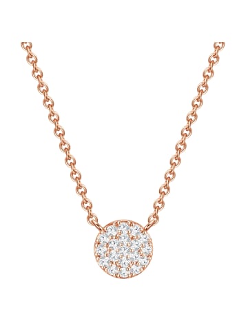 Glanzstücke München Halskette Sterling Silber Zirkonia in roségold