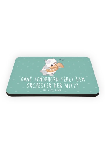 Mr. & Mrs. Panda Kühlschrankmagnet Tenorhorn Witz mit Spruch in Meeresbrise
