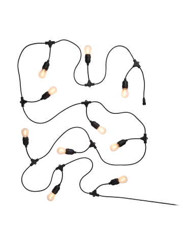 Butlers Outdoor-Lichterkette BULB LIGHTS in Schwarz