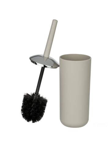 Wenko Bürstenbehälter BRASIL, beige + WC-Bürste in Beige, (B) 10 x (H) 37 x (L) 10 cm