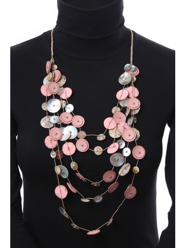collezione alessandro Lange Kette " Jenny " in rosa