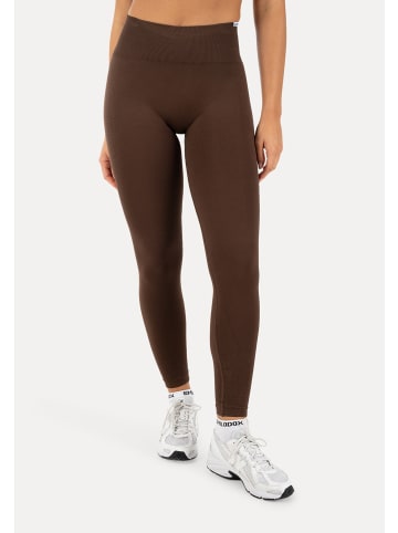 SMILODOX Leggings Timea Scrunch in Braun