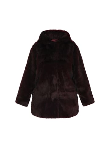 faina Women Coat in burgundy