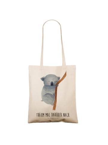 Mr. & Mrs. Panda tote bag Koalabär mit Spruch in Creme