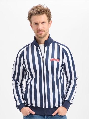 UNFAIR ATHLETICS Sweatjacke Azzuro in marine weiß - 0001